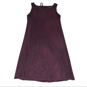 Cute Purple Swing Dress with Back Details